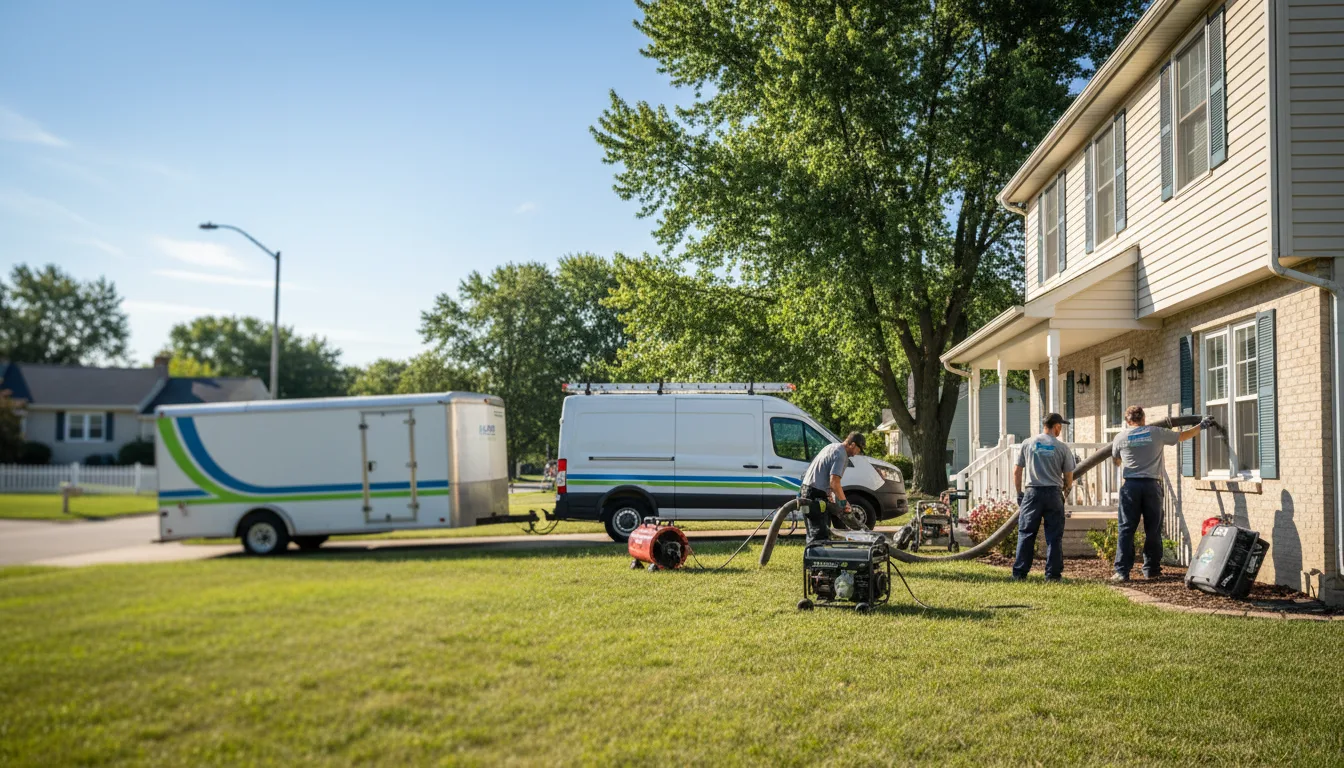 Flooded Basement Restoration And Cleanup With Repair in Percival, IA near me